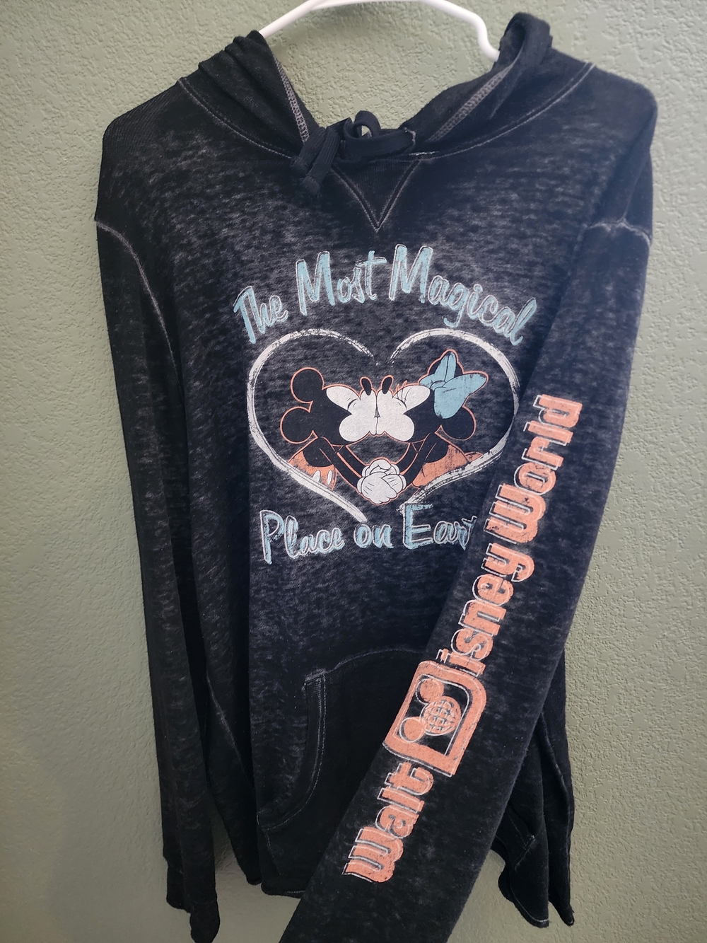 Disney 'The Most Magical Place on Earth' Black Pullover Hoodie